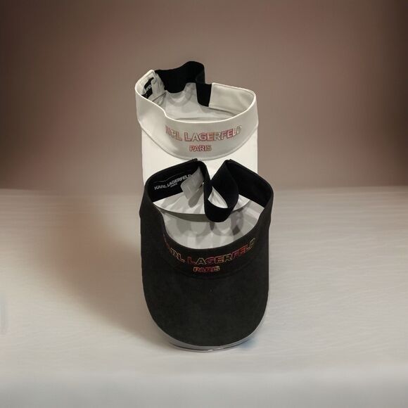 Karl Lagerfeld  LOT OF 2 Unisex Baseball Cap,  One Size, Iconic Logo NWOT - Picture 1 of 8